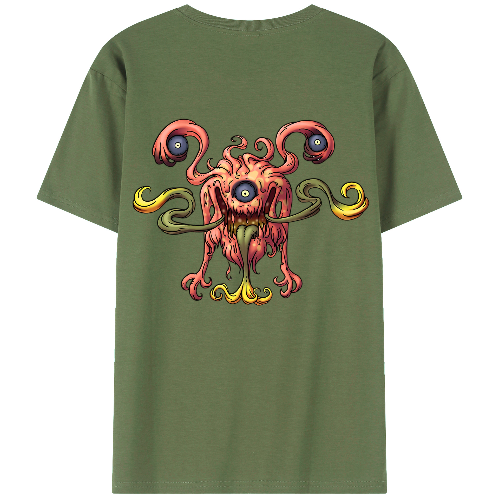 （画像用） ドラゴンクエスト Doragon Kuesuto Dragon Quest 綿100％ メンズ半袖Tシャツ（バックプリント） 通気性